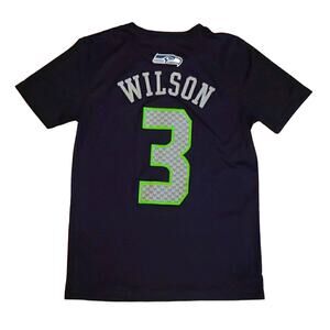 Seattle Seahawks NFL Football #3 Russell Wilson Jersey Tee Youth SZ Medium 10/12